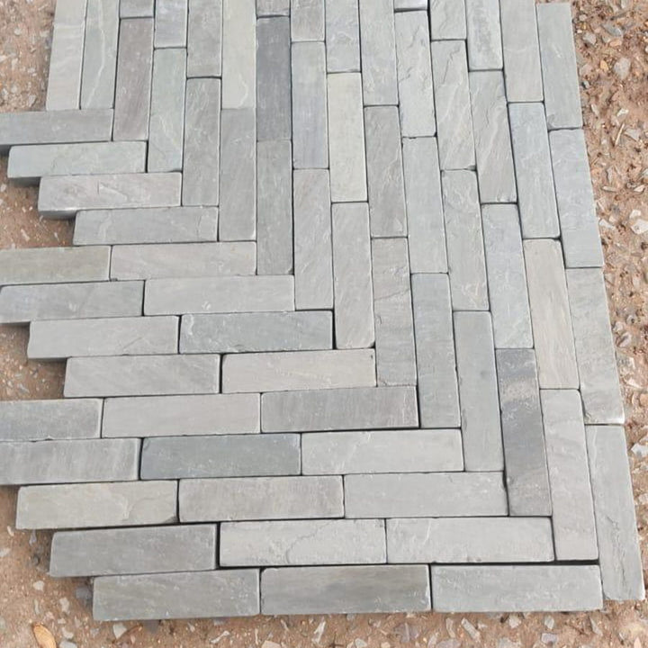 Kandla grey sandstone tumbled pavers