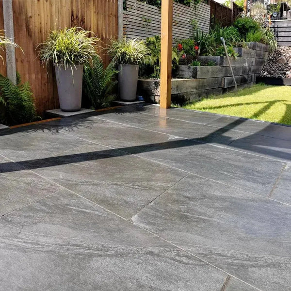 Anthracite Black Porcelain Paving 900 x 600