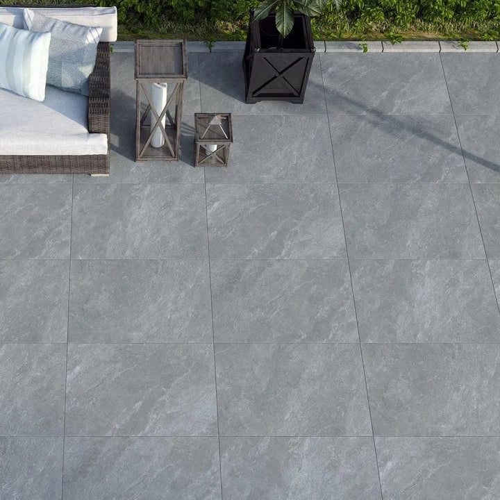 brownhill dark grey porcelain paving tiles