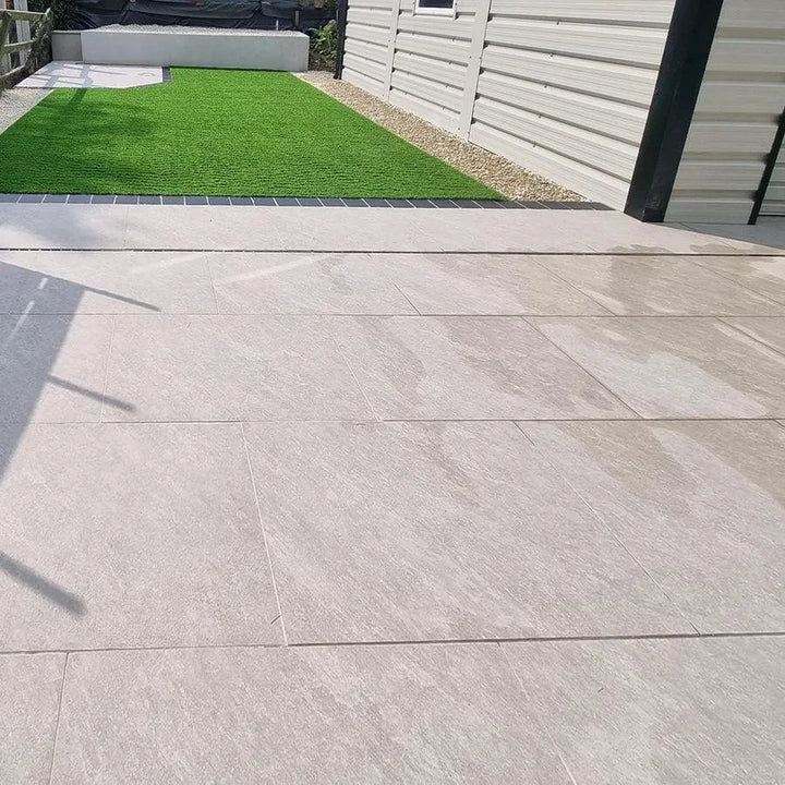 quartz grey porcelain paving