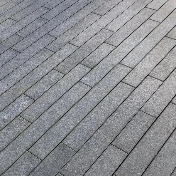 blue grey granite paving planks