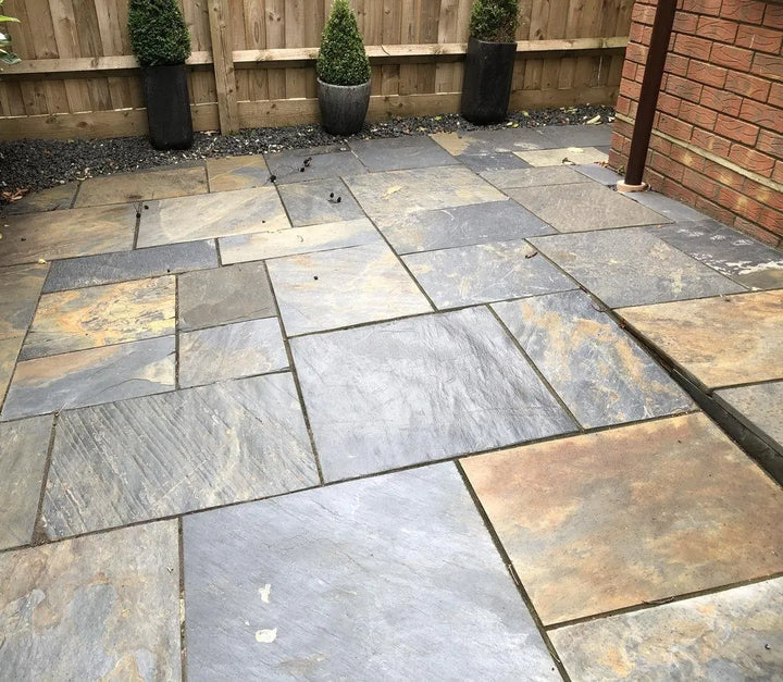 copper slate paving