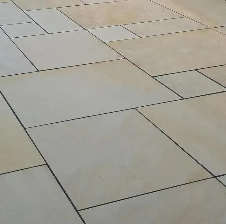smooth Indian sandstone paving fossil mint